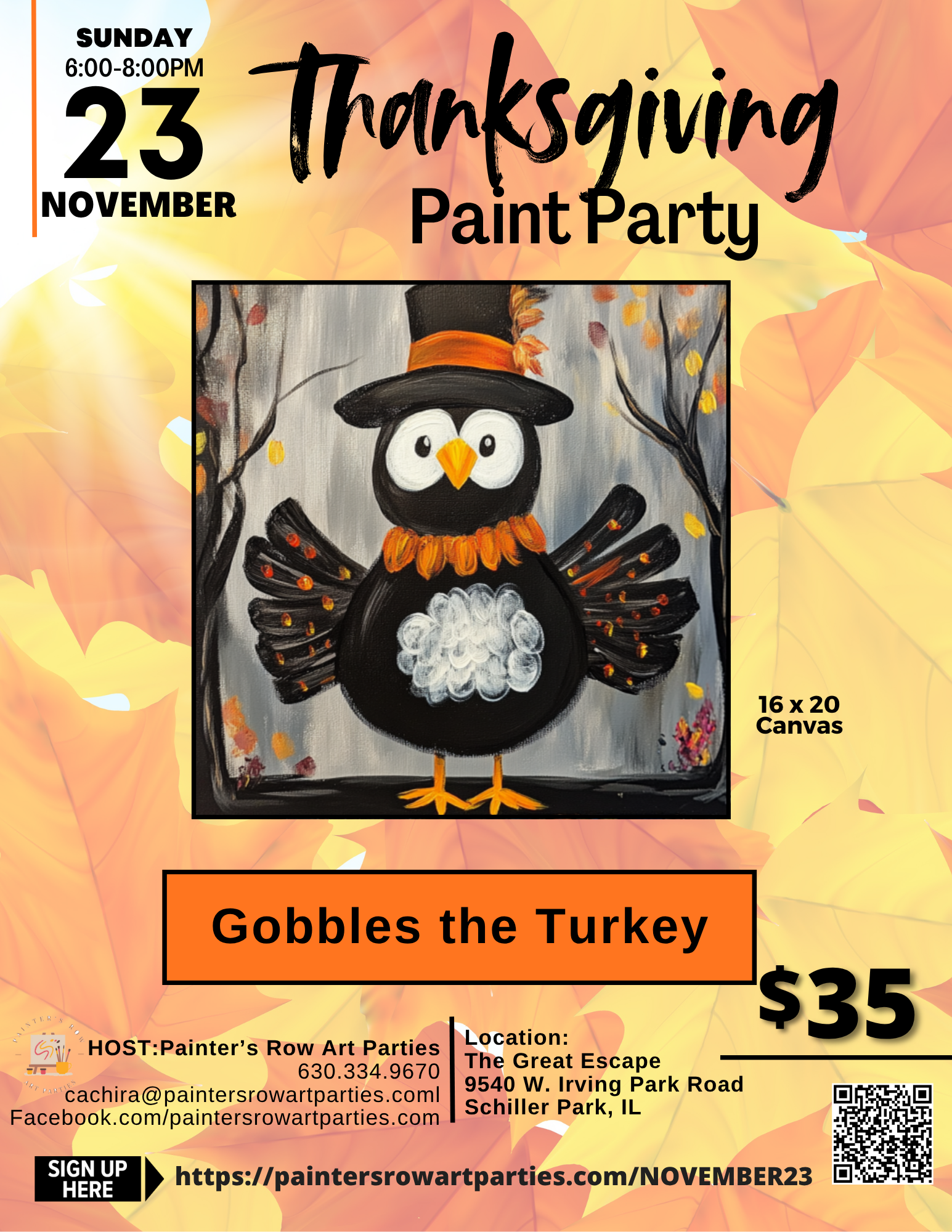 ThnksgivingPaintParty Thanksgiving Paint Party in Schiller Park