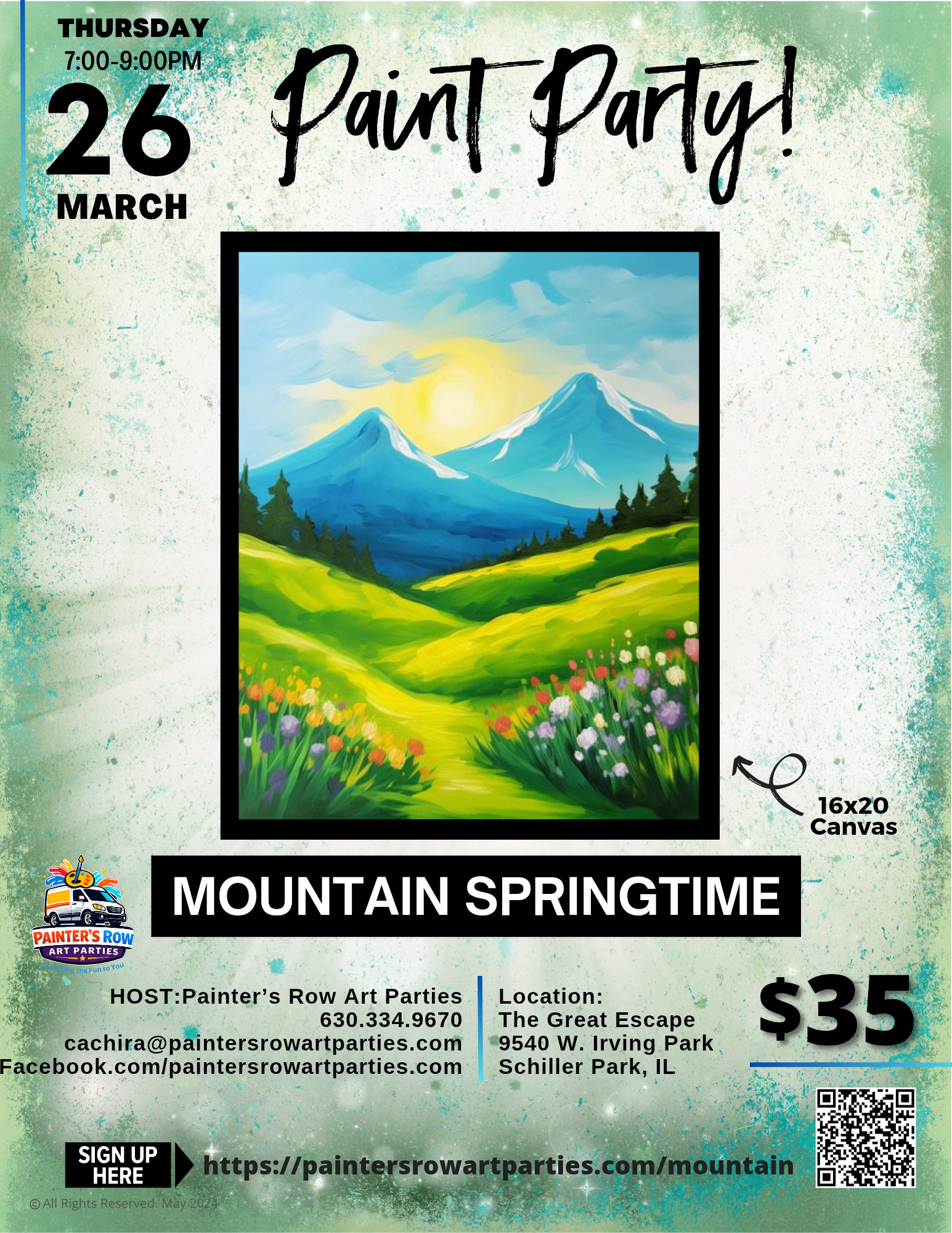 Painting Party at The Great Escape