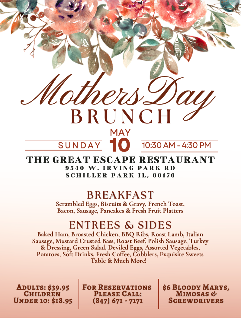 Mother's Day Brunch Event At The Great Escape