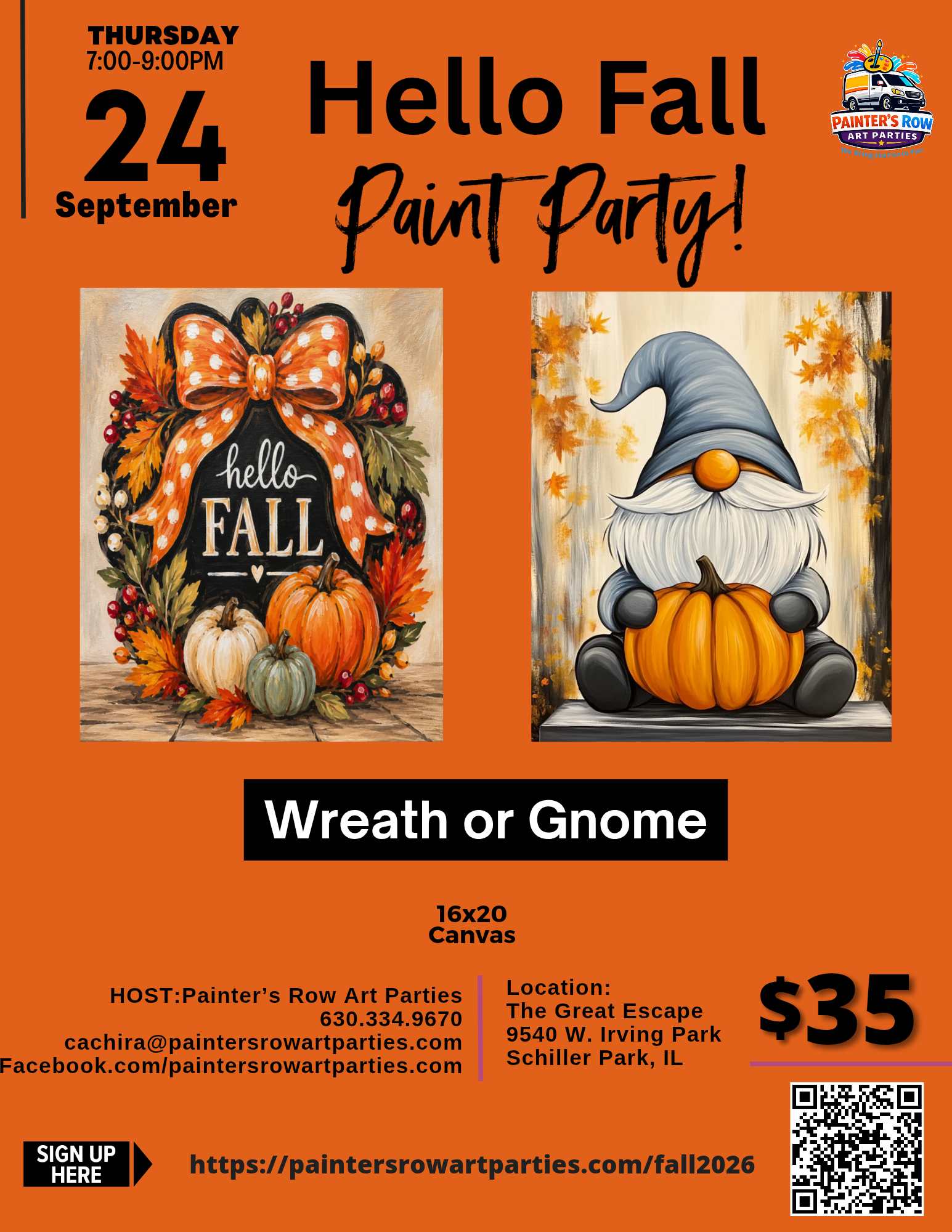 paint & sip paint party at The Great Escape